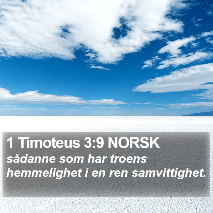 1 Timoteus 3:9 NORSK Bible Study