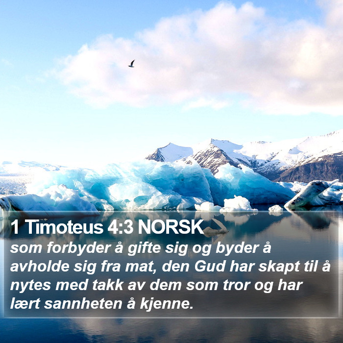 1 Timoteus 4:3 NORSK Bible Study