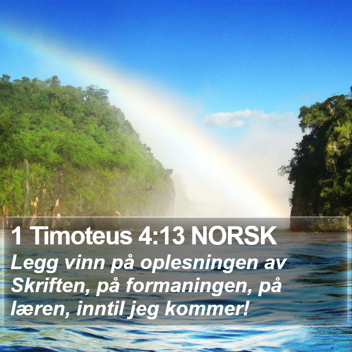 1 Timoteus 4:13 NORSK Bible Study