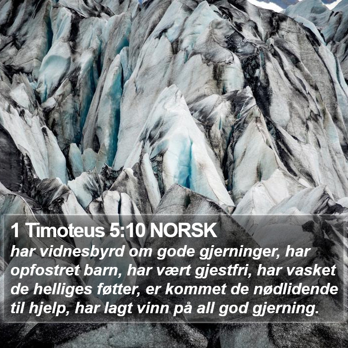 1 Timoteus 5:10 NORSK Bible Study