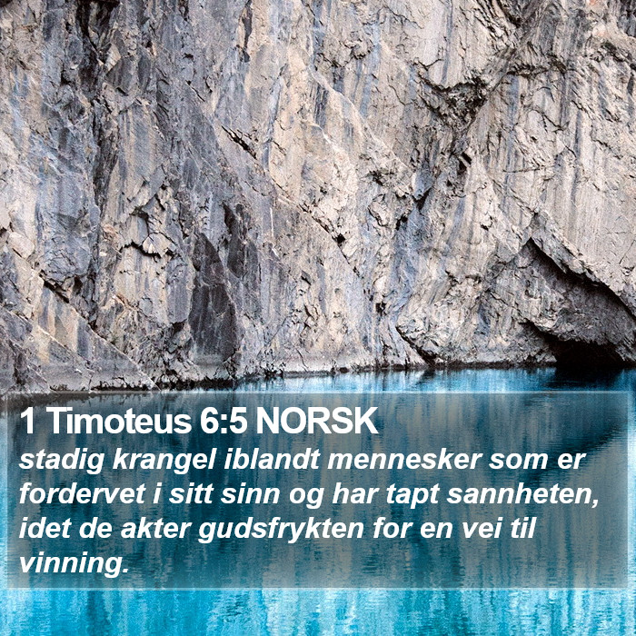 1 Timoteus 6:5 NORSK Bible Study