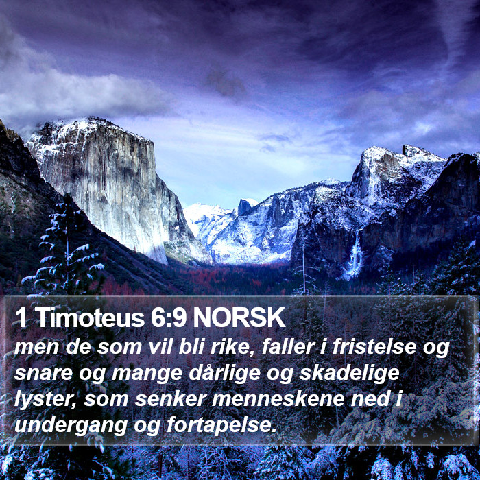 1 Timoteus 6:9 NORSK Bible Study