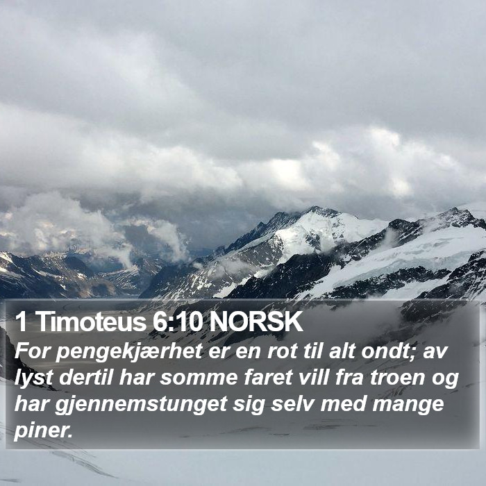 1 Timoteus 6:10 NORSK Bible Study