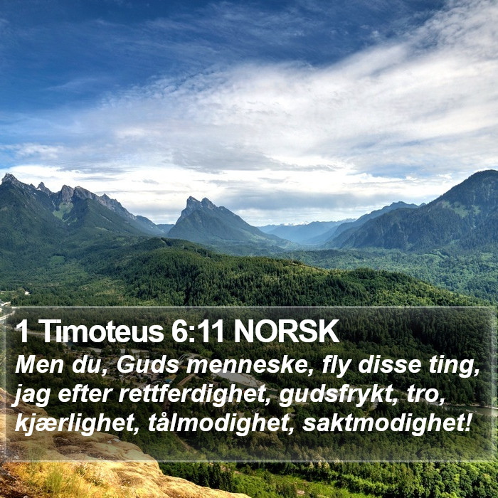 1 Timoteus 6:11 NORSK Bible Study