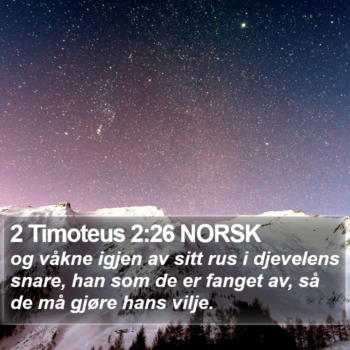 2 Timoteus 2:26 NORSK Bible Study