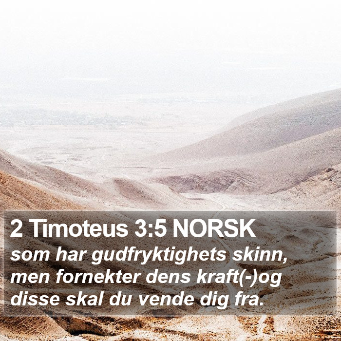 2 Timoteus 3:5 NORSK Bible Study