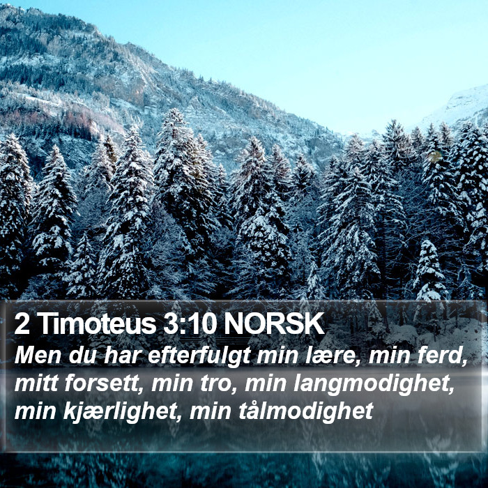 2 Timoteus 3:10 NORSK Bible Study