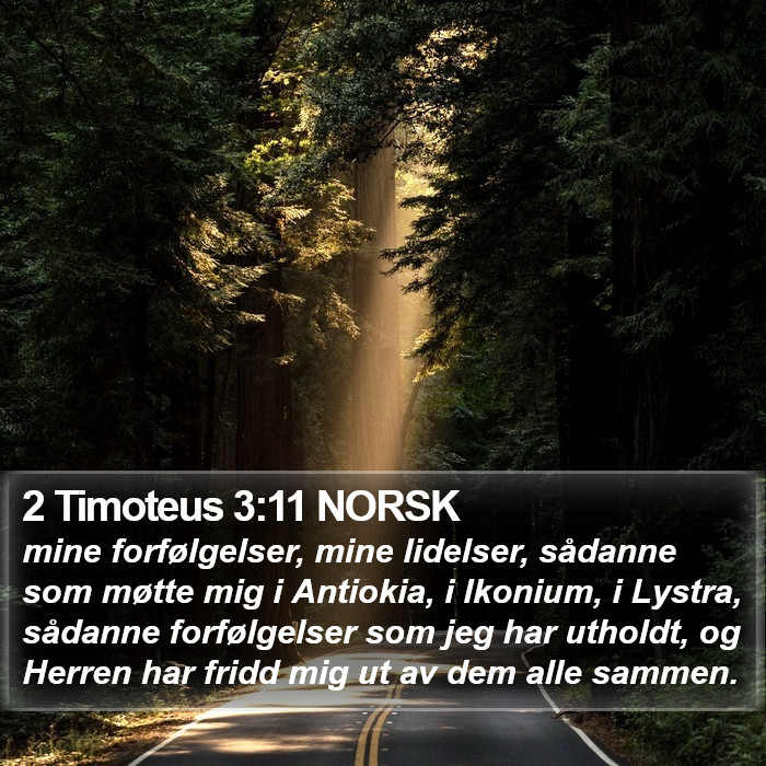 2 Timoteus 3:11 NORSK Bible Study