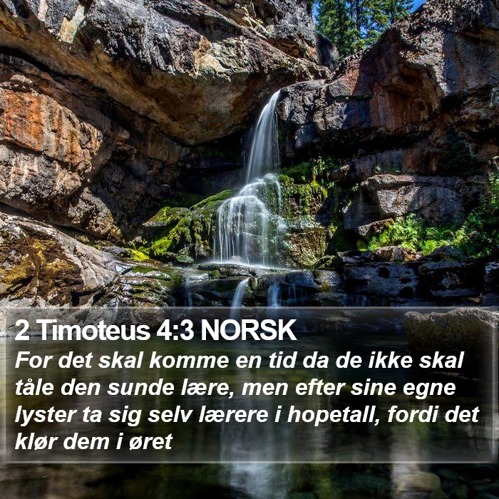 2 Timoteus 4:3 NORSK Bible Study