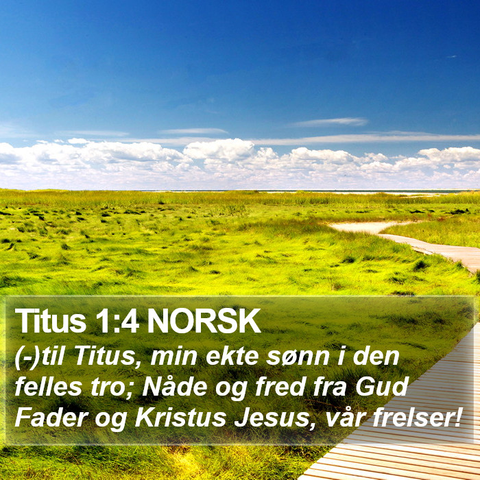 Titus 1:4 NORSK Bible Study