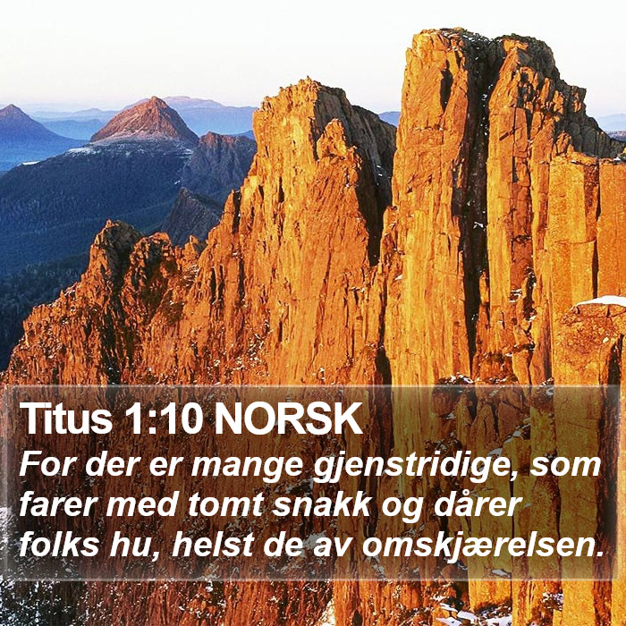 Titus 1:10 NORSK Bible Study