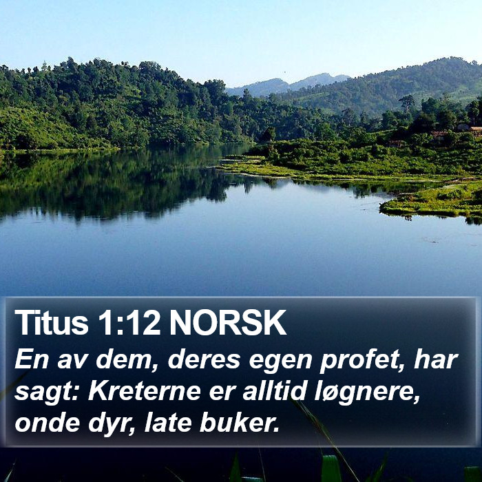 Titus 1:12 NORSK Bible Study