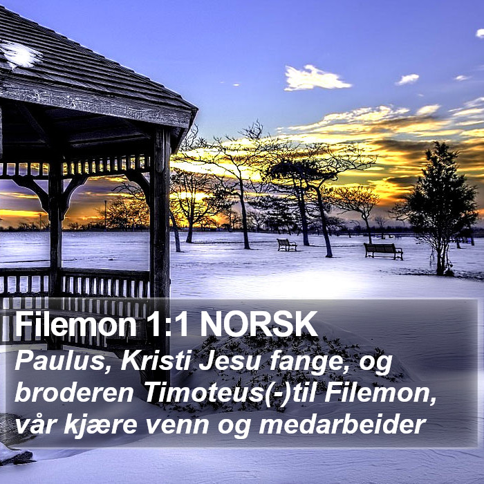 Filemon 1:1 NORSK Bible Study