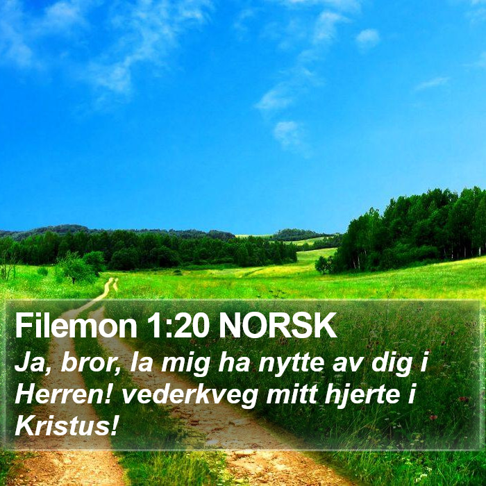 Filemon 1:20 NORSK Bible Study