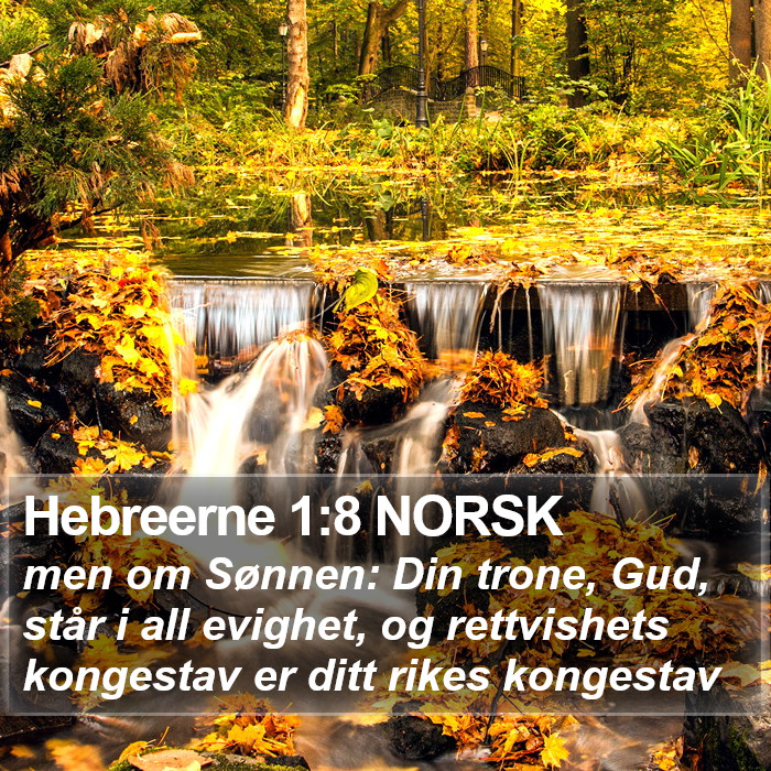 Hebreerne 1:8 NORSK Bible Study