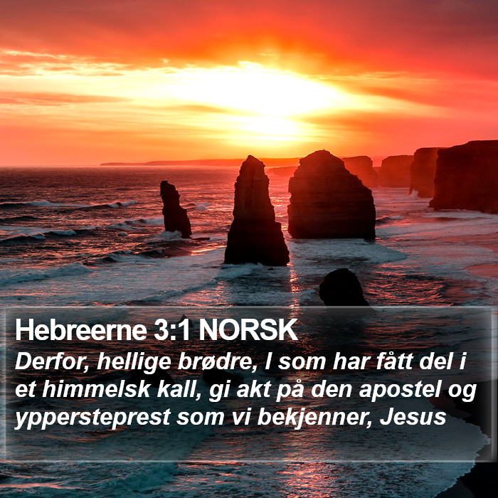 Hebreerne 3:1 NORSK Bible Study