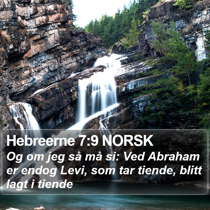 Hebreerne 7:9 NORSK Bible Study