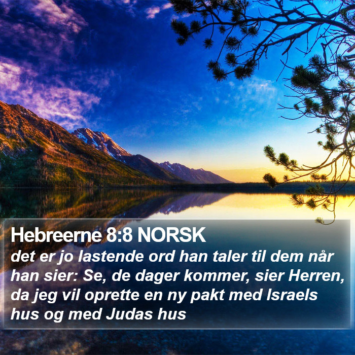 Hebreerne 8:8 NORSK Bible Study