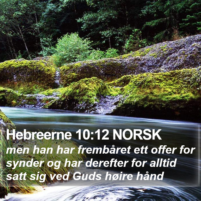 Hebreerne 10:12 NORSK Bible Study