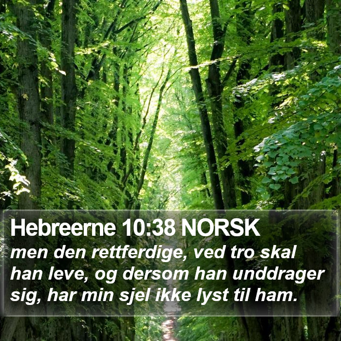 Hebreerne 10:38 NORSK Bible Study