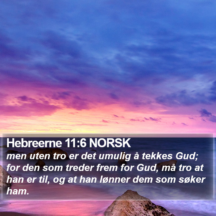 Hebreerne 11:6 NORSK Bible Study