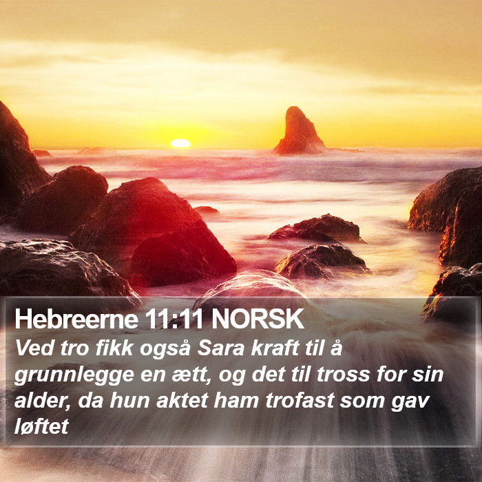 Hebreerne 11:11 NORSK Bible Study