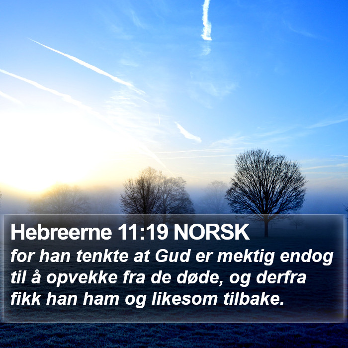 Hebreerne 11:19 NORSK Bible Study