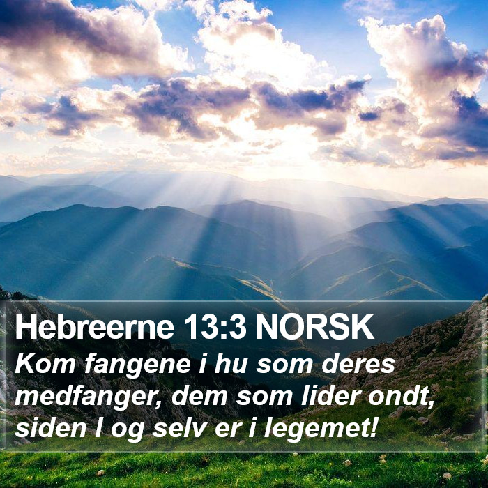 Hebreerne 13:3 NORSK Bible Study