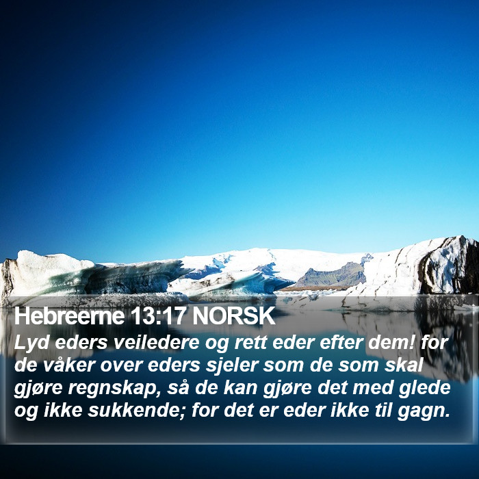 Hebreerne 13:17 NORSK Bible Study