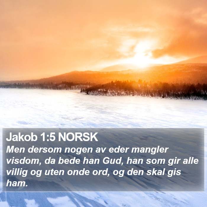 Jakob 1:5 NORSK Bible Study