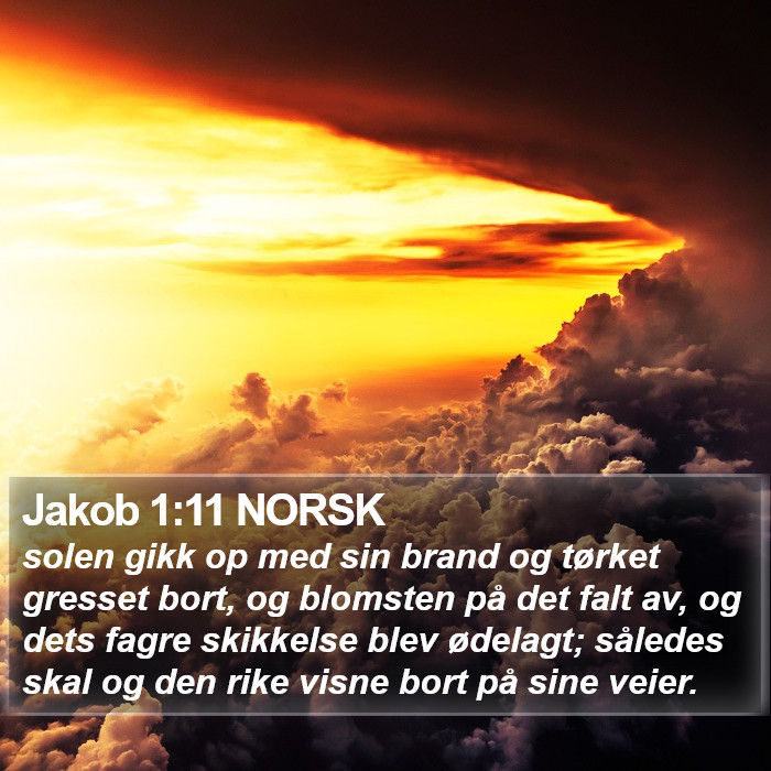 Jakob 1:11 NORSK Bible Study