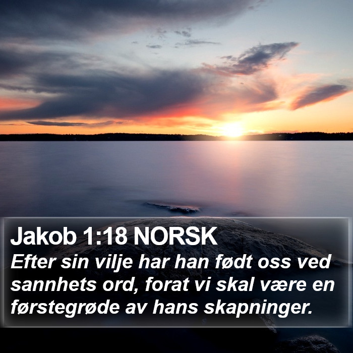 Jakob 1:18 NORSK Bible Study