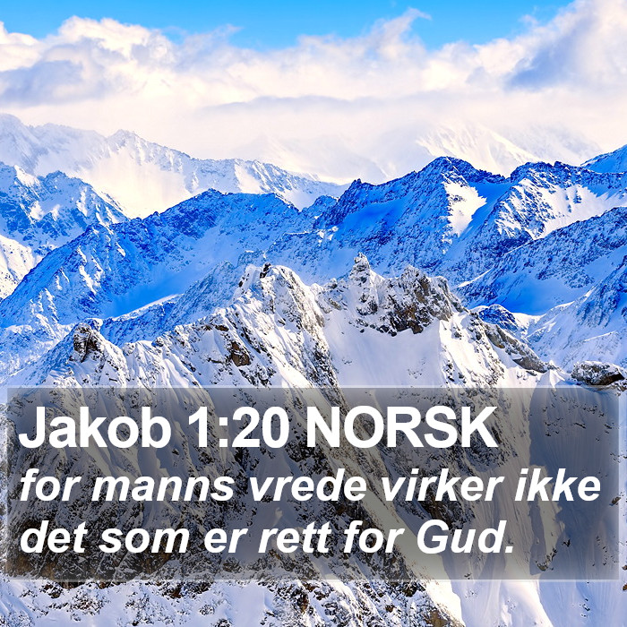 Jakob 1:20 NORSK Bible Study