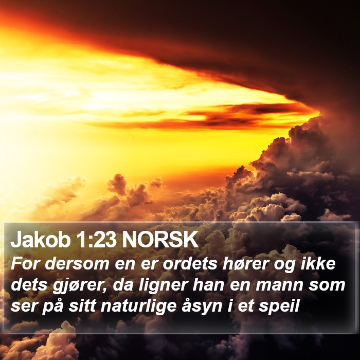 Jakob 1:23 NORSK Bible Study