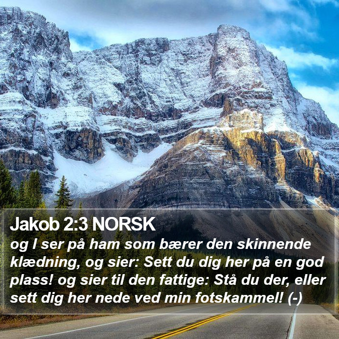 Jakob 2:3 NORSK Bible Study