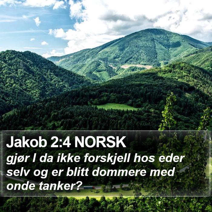 Jakob 2:4 NORSK Bible Study