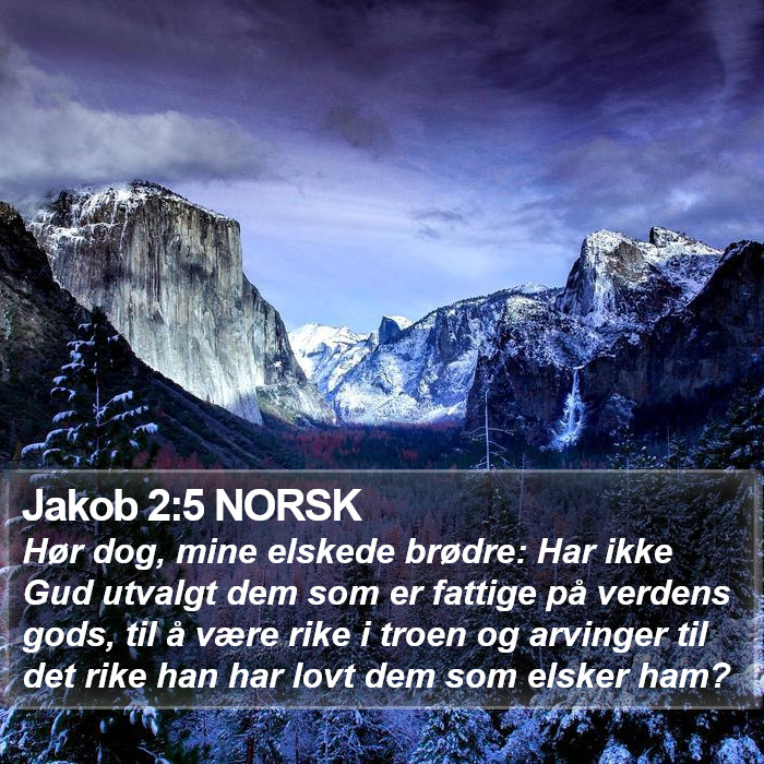 Jakob 2:5 NORSK Bible Study