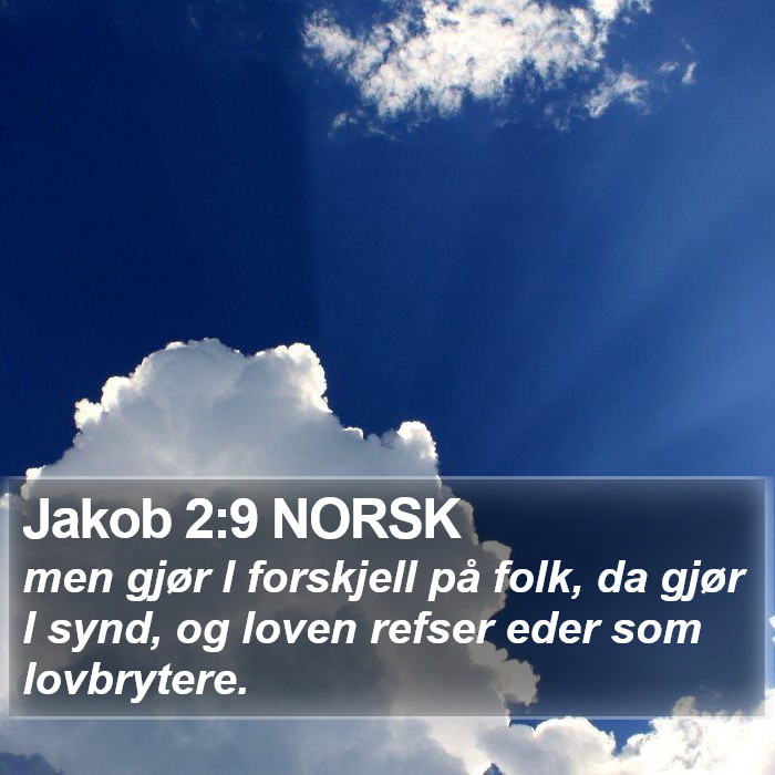 Jakob 2:9 NORSK Bible Study