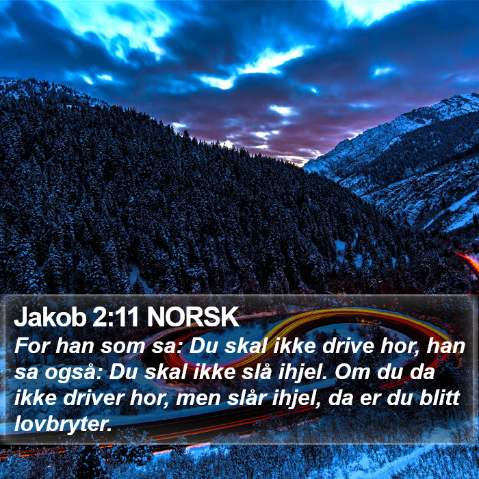 Jakob 2:11 NORSK Bible Study