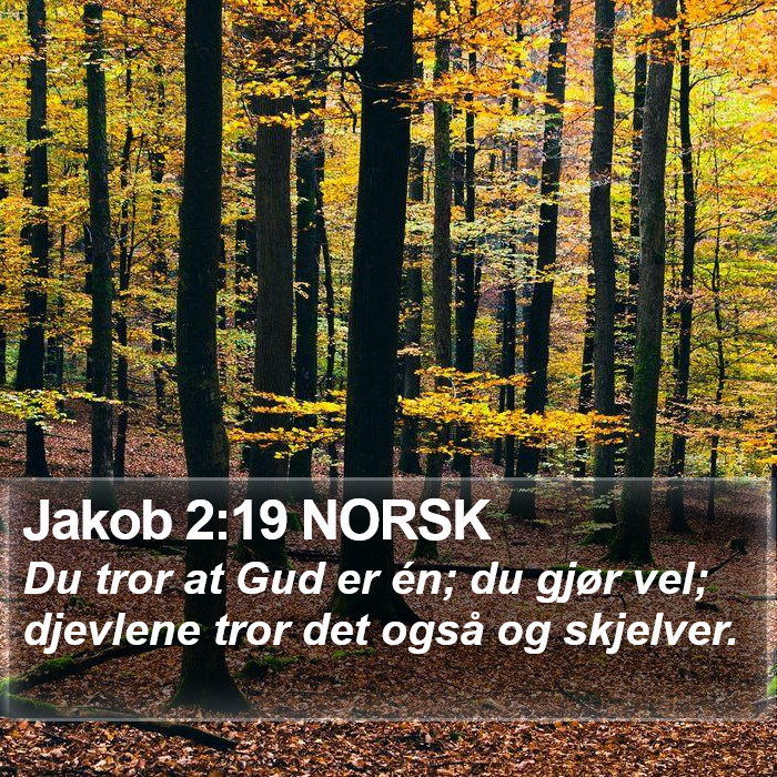 Jakob 2:19 NORSK Bible Study