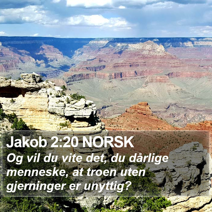 Jakob 2:20 NORSK Bible Study