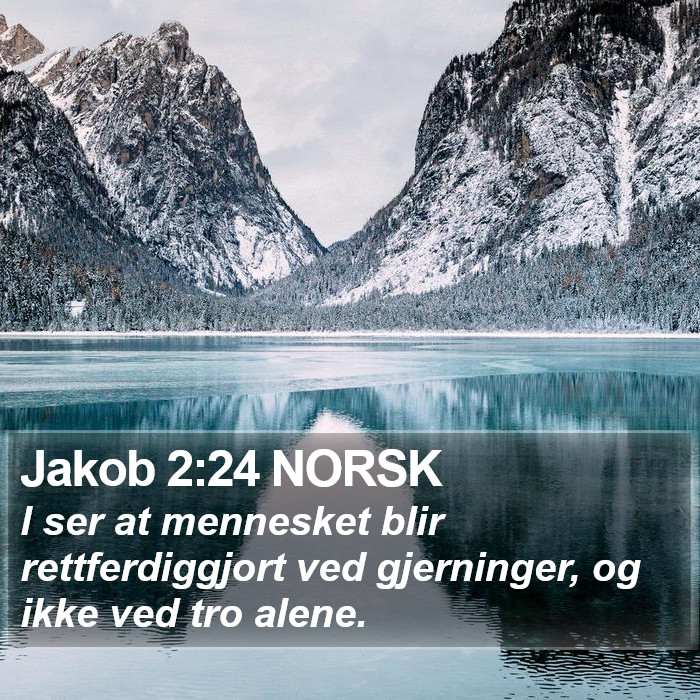 Jakob 2:24 NORSK Bible Study