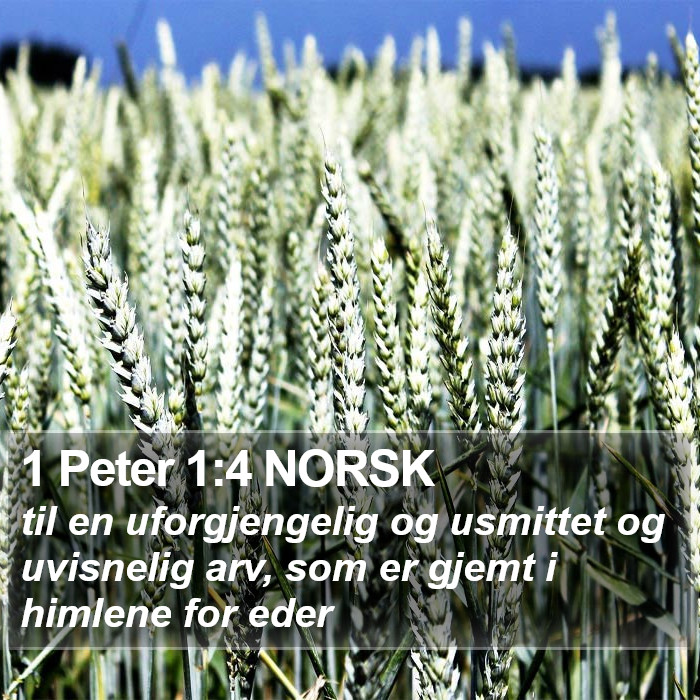 1 Peter 1:4 NORSK Bible Study