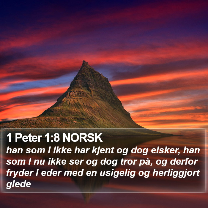 1 Peter 1:8 NORSK Bible Study