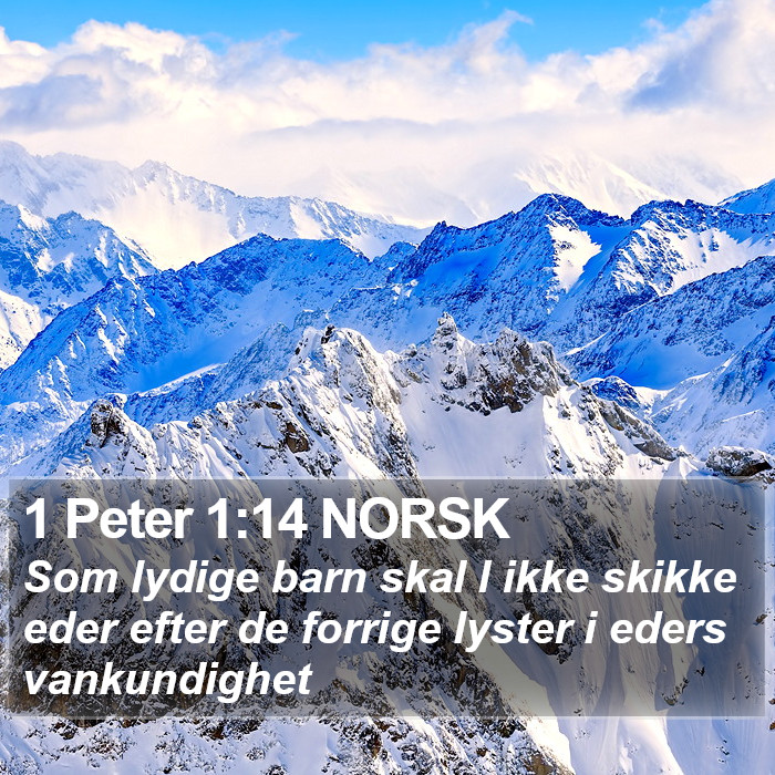 1 Peter 1:14 NORSK Bible Study