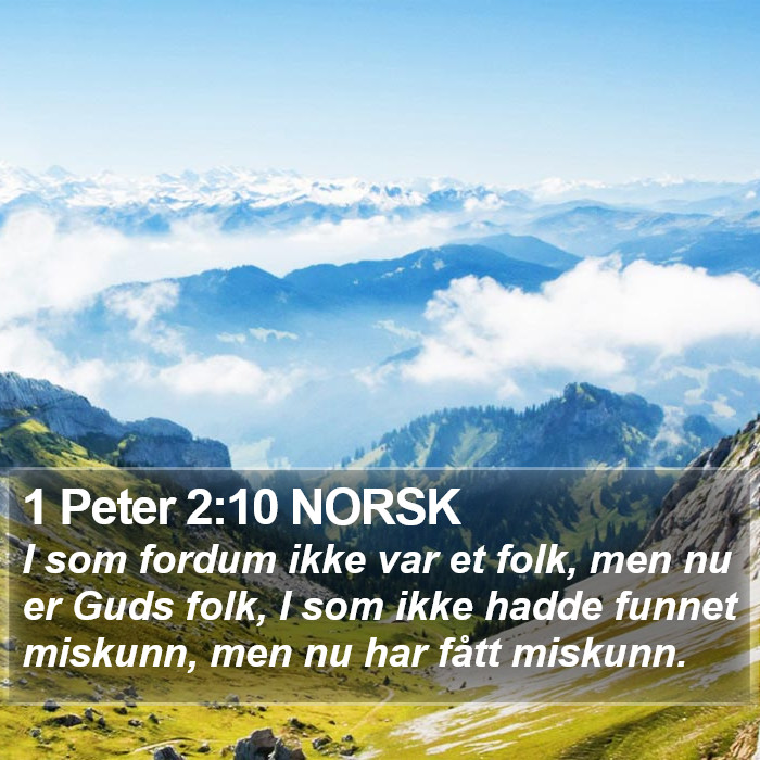 1 Peter 2:10 NORSK Bible Study