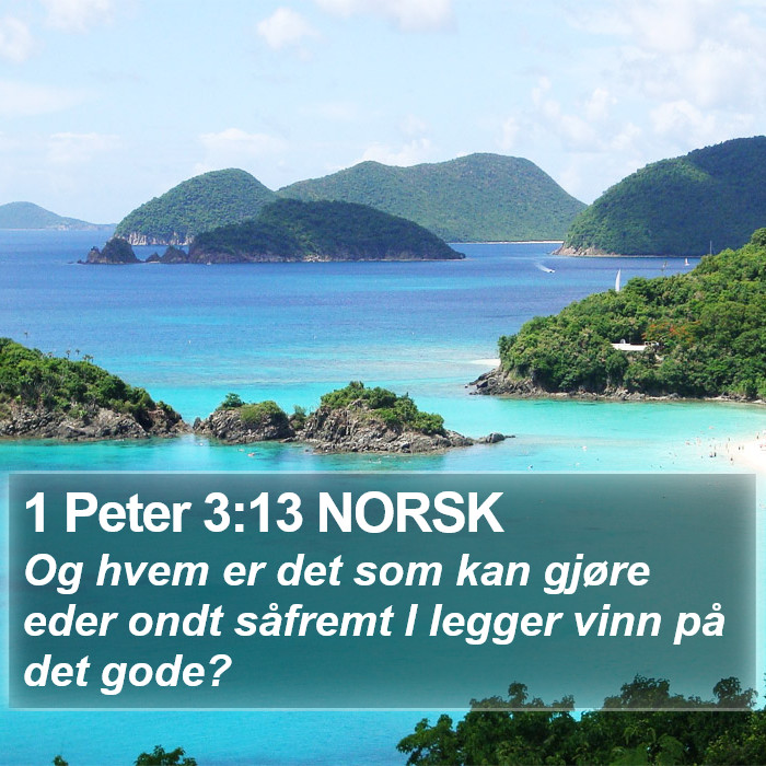 1 Peter 3:13 NORSK Bible Study