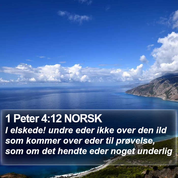 1 Peter 4:12 NORSK Bible Study