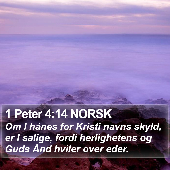 1 Peter 4:14 NORSK Bible Study