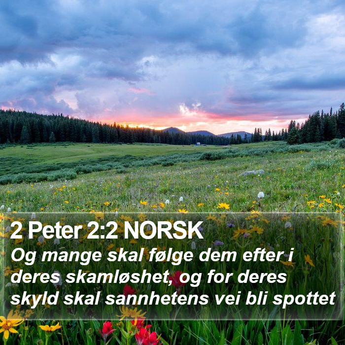 2 Peter 2:2 NORSK Bible Study